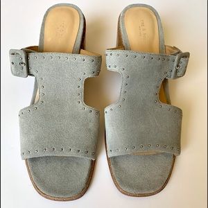 Rag and Bone suede sandals/slides